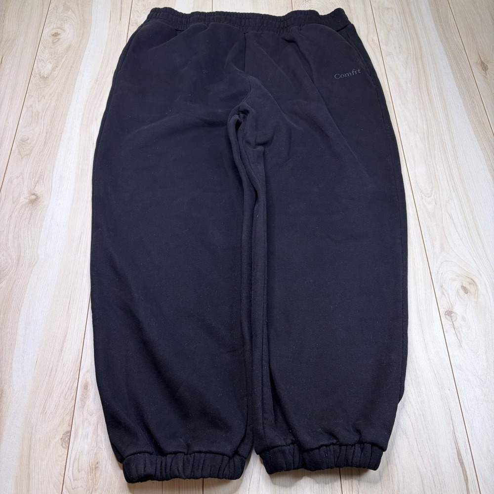 Comfrt Adult Oversized Jogger Sweatpants Black Size 3XL Y2K Comfort Performance - Picture 2 of 11
